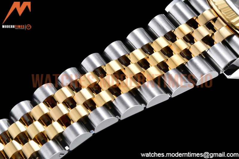 Rolex - DJ 36mm Jub Flt 904L YG/SS P-Gold/Stk VSF VS3235