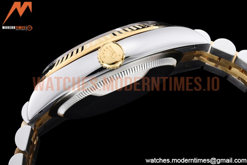 Rolex - DJ 36mm Jub Flt 904L YG/SS P-Gold/Stk VSF VS3235