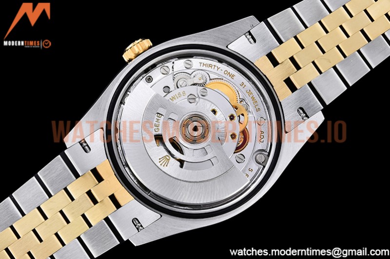 Rolex - DJ 36mm Jub Flt 904L YG/SS P-Gold/Stk VSF VS3235
