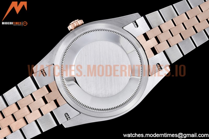 Rolex - DJ 36mm Jub Flt 904L RG/SS P-Silv/Dia VSF VS3235