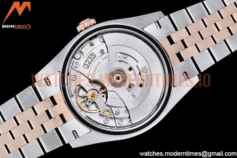 Rolex - DJ 36mm Jub Flt 904L RG/SS P-Silv/Dia VSF VS3235