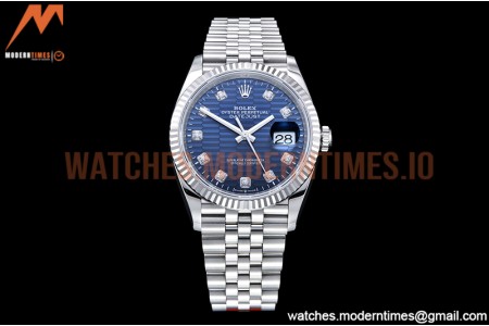Rolex - DJ 36mm Jub Flt 904L SS/SS P-Blue/Stk VSF VS3235