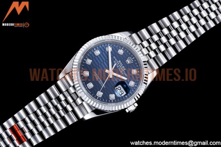Rolex - DJ 36mm Jub Flt 904L SS/SS P-Blue/Stk VSF VS3235