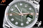 Rolex - DJ 36mm Jub Flt 904L SS/SS P-Green/Dia VSF VS3235