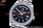 Rolex - DayDate 40mm Dia SS/SS Blk/Stk GSF A2836 Mod