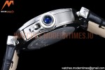 Cartier - Pasha Ladies Blk SS/LE White/Num AF Qtz