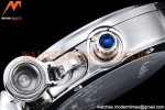 Cartier - Pasha Ladies Blk SS/LE White/Num AF Qtz