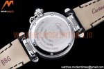 Cartier - Pasha Ladies Blk SS/LE White/Num AF Qtz