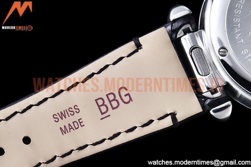 Cartier - Pasha Ladies Blk SS/LE White/Num AF Qtz