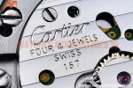 Cartier - Pasha Ladies Blk SS/LE White/Num AF Qtz