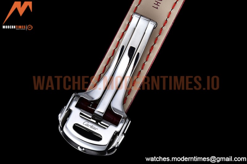 Cartier - Pasha Ladies Red SS/LE White/Num AF Qtz