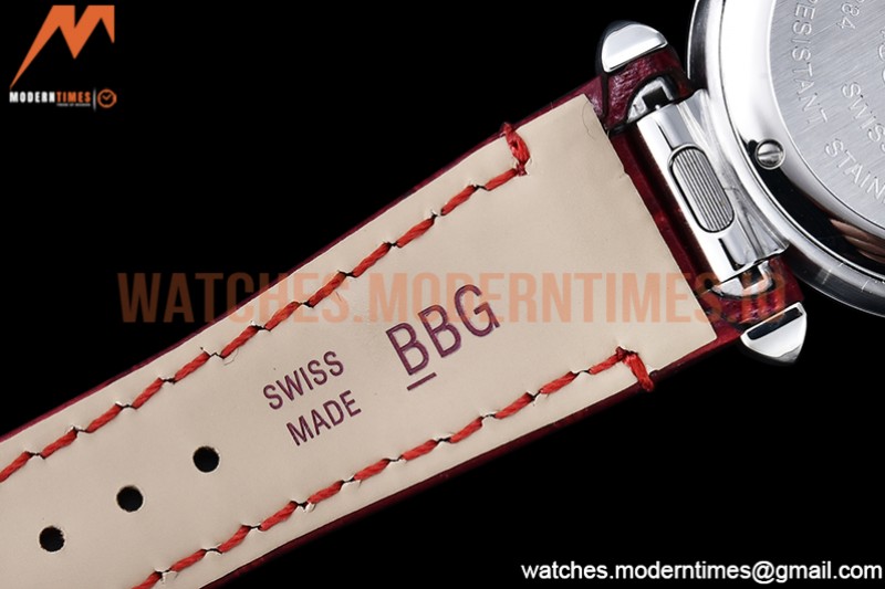 Cartier - Pasha Ladies Red SS/LE White/Num AF Qtz