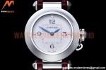 Cartier - Pasha Ladies Red SS/LE White/Num AF Qtz