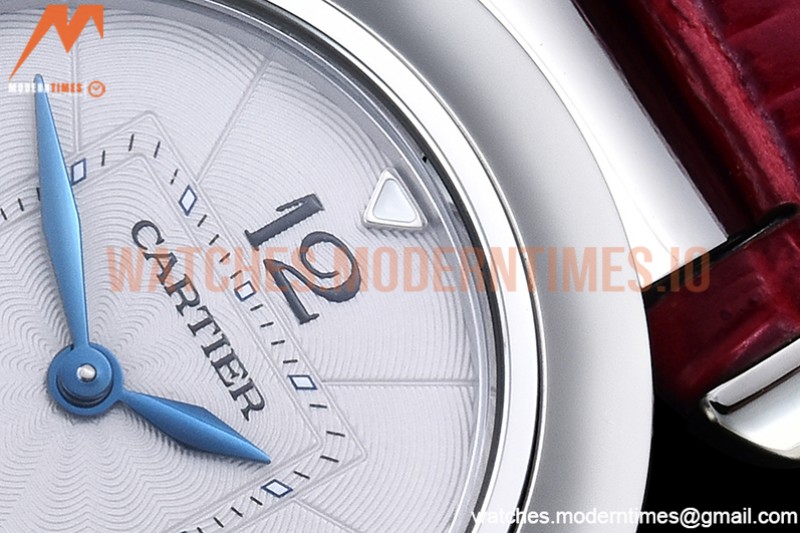 Cartier - Pasha Ladies Red SS/LE White/Num AF Qtz