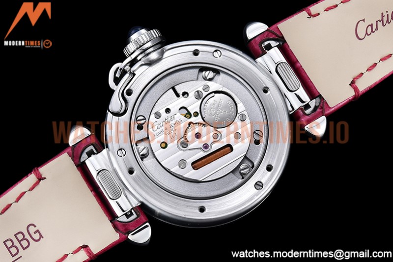 Cartier - Pasha Ladies Pink SS/LE White/Num AF Qtz