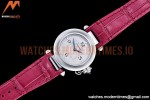 Cartier - Pasha Ladies Pink SS/LE White/Num AF Qtz