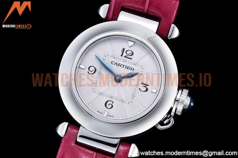 Cartier - Pasha Ladies Pink SS/LE White/Num AF Qtz