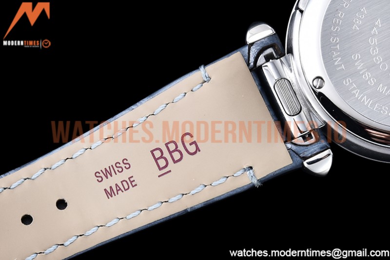 Cartier - Pasha Ladies Blue SS/LE White/Num AF Qtz