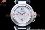Cartier - Pasha Ladies Blue SS/LE White/Num AF Qtz