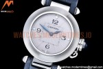 Cartier - Pasha Ladies Blue SS/LE White/Num AF Qtz