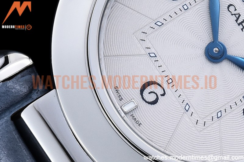 Cartier - Pasha Ladies Blue SS/LE White/Num AF Qtz
