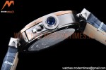 Cartier - Pasha Ladies Blue RG/SS/LE White/Num AF Qtz