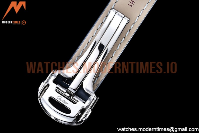 Cartier - Pasha Ladies Blue RG/SS/LE White/Num AF Qtz