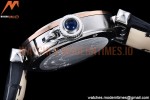 Cartier - Pasha Ladies Blk RG/SS/LE White/Num AF Qtz