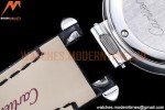 Cartier - Pasha Ladies Blk RG/SS/LE White/Num AF Qtz