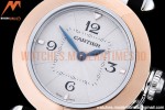 Cartier - Pasha Ladies Blk RG/SS/LE White/Num AF Qtz
