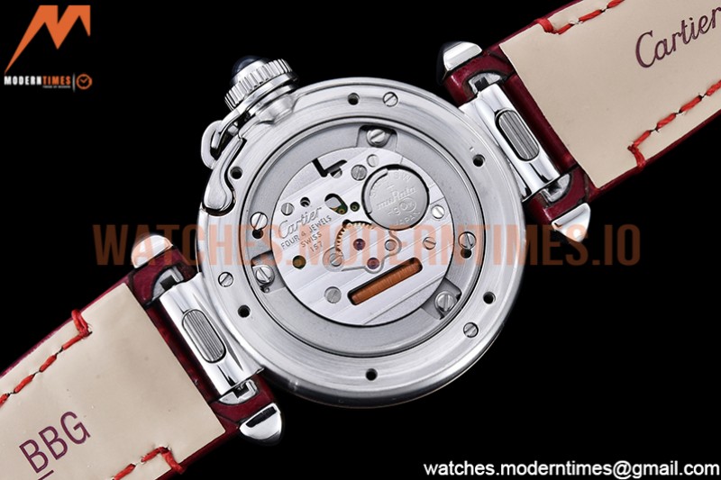 Cartier - Pasha Ladies Red RG/SS/LE White/Num AF Qtz