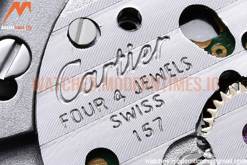 Cartier - Pasha Ladies Red RG/SS/LE White/Num AF Qtz