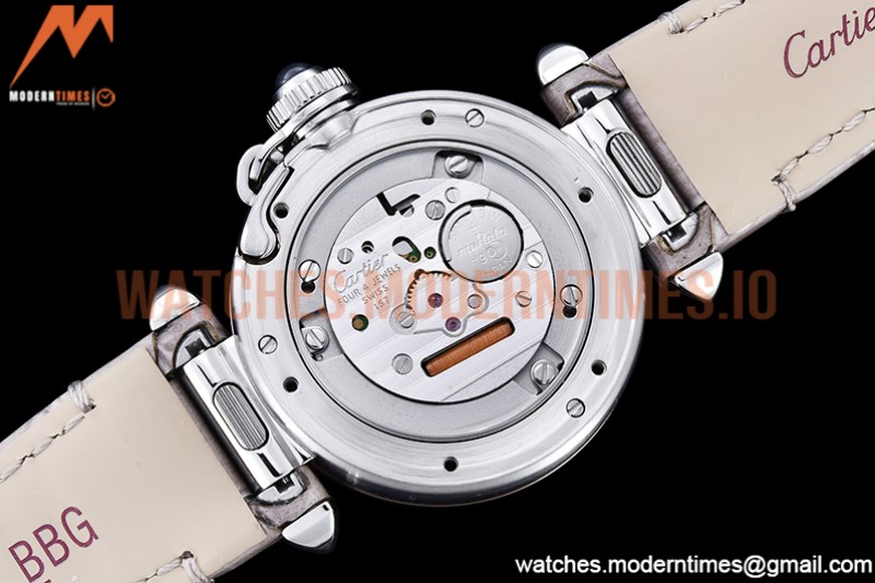 Cartier - Pasha Ladies Grey RG/SS/LE White/Num AF Qtz