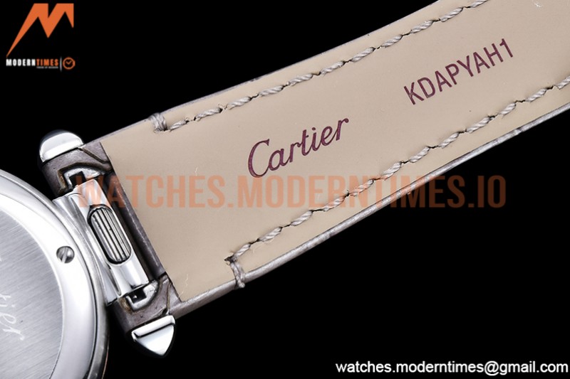 Cartier - Pasha Ladies Grey RG/SS/LE White/Num AF Qtz