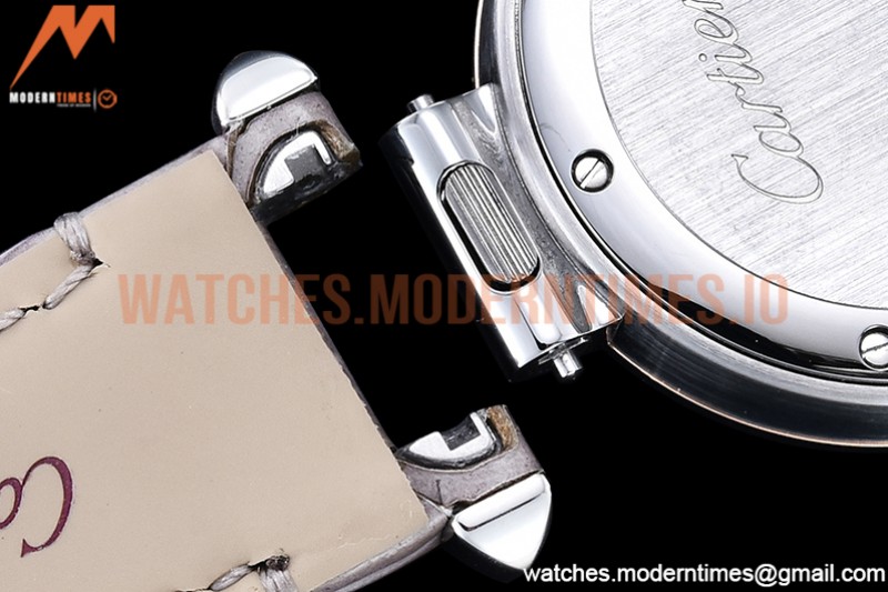 Cartier - Pasha Ladies Grey RG/SS/LE White/Num AF Qtz