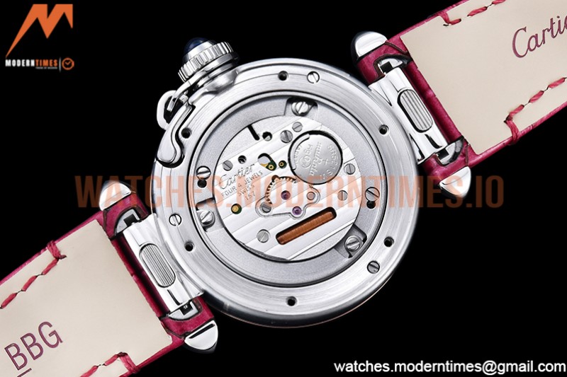 Cartier - Pasha Ladies Pink RG/SS/LE White/Num AF Qtz