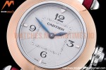 Cartier - Pasha Ladies Pink RG/SS/LE White/Num AF Qtz