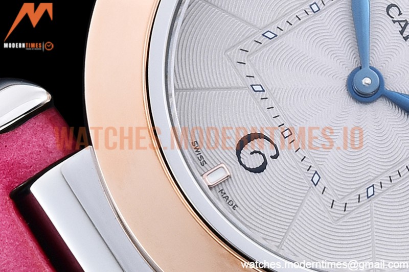 Cartier - Pasha Ladies Pink RG/SS/LE White/Num AF Qtz