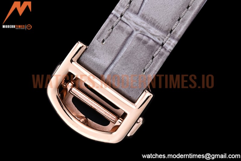 Cartier - Pasha Ladies Dia Grey RG/LE White/Num AF Qtz
