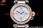 Cartier - Pasha Ladies Dia Grey RG/LE White/Num AF Qtz