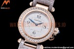 Cartier - Pasha Ladies Dia Grey RG/LE White/Num AF Qtz