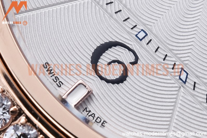 Cartier - Pasha Ladies Dia Grey RG/LE White/Num AF Qtz