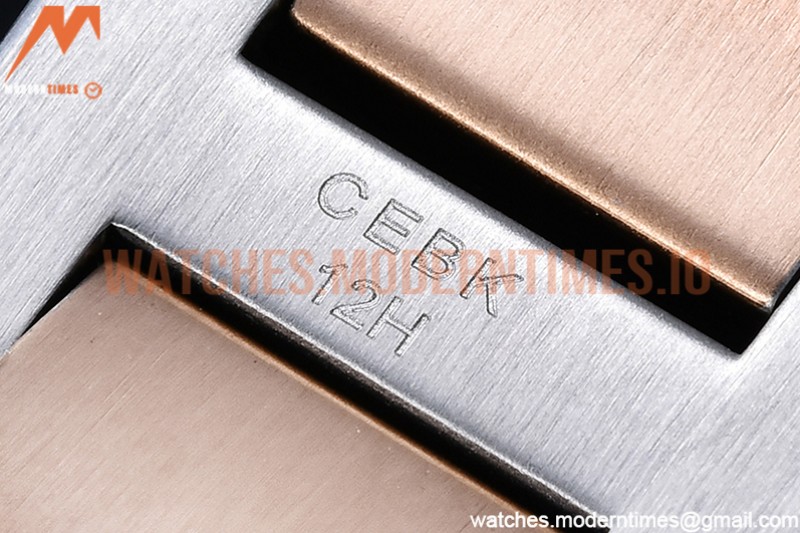 Cartier - Pasha Ladies RG/SS White/Num AF Qtz