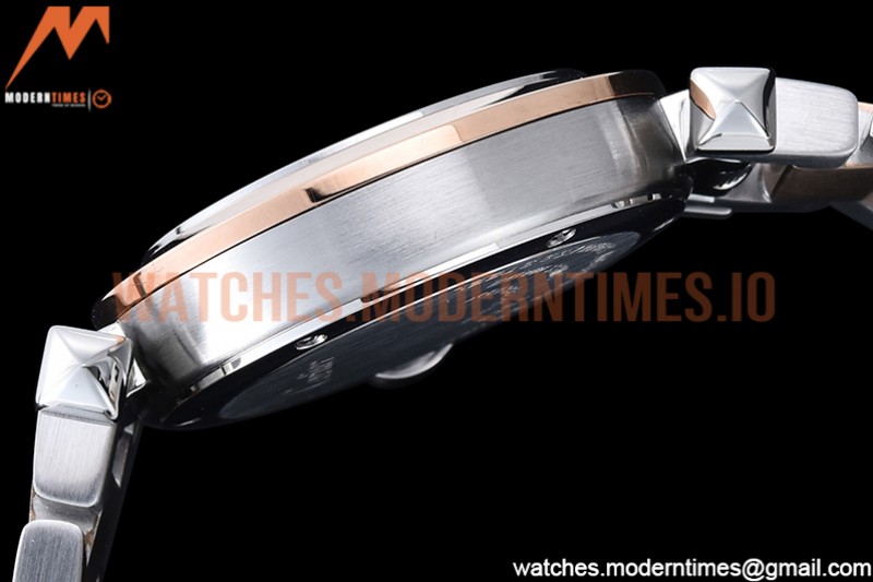 Cartier - Pasha Ladies RG/SS White/Num AF Qtz