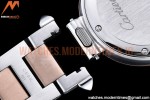 Cartier - Pasha Ladies RG/SS White/Num AF Qtz