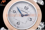 Cartier - Pasha Ladies RG/SS White/Num AF Qtz