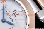 Cartier - Pasha Ladies RG/SS White/Num AF Qtz