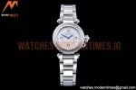 Cartier - Pasha Ladies SS/SS White/Num AF Qtz