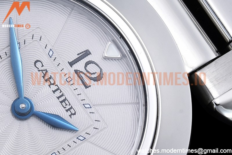 Cartier - Pasha Ladies SS/SS White/Num AF Qtz