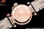 Cartier - Pasha Ladies Blue RG/LE White/Num AF Qtz